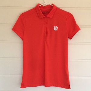 Ladies Nike Golf DRI-FIT Clemson Golf Top, EUC